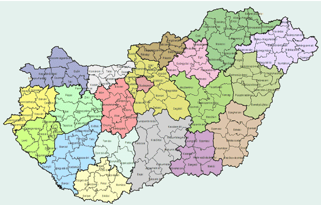 magyarország kistérségei térkép Kistérségek átszervezése: pártpolitikai okok   ténytár.blog magyarország kistérségei térkép